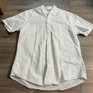 Amazon Essentials White Casual Button Down Shirt